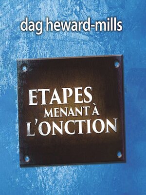 cover image of Étapes menant à l'onction